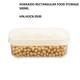 Hokkaido Rectangular Food Storage Box 500Ml HIN.HOCN.0500 (143x99x51MM)