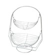 NWM 2-Tier Stainless Steel Swing Fruit Rack FB-101-2