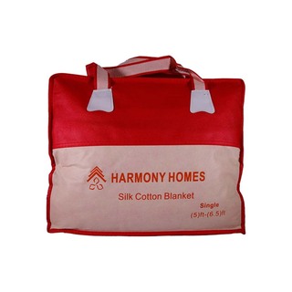 Harmony Homes Cotton Blanket 5x6.5ft Purple