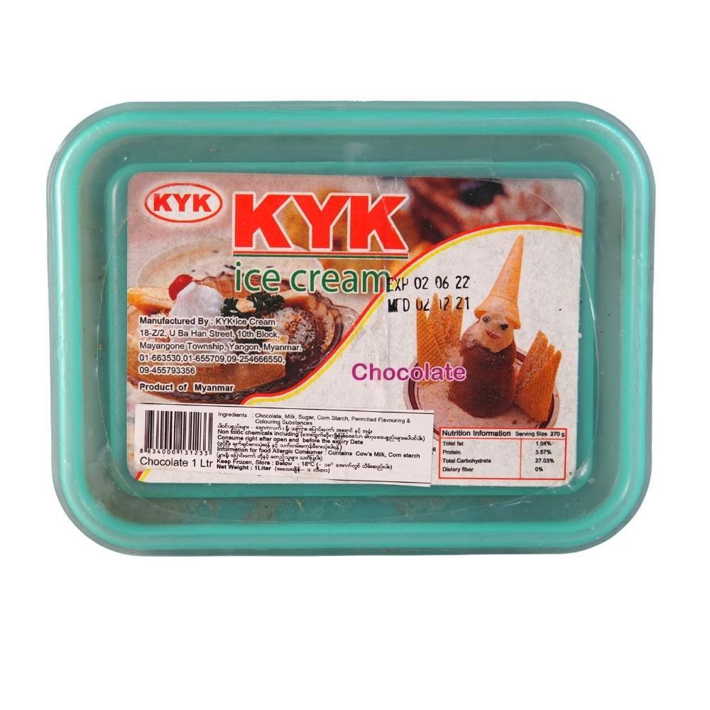 KYK Ice Cream Chocolate 1LTR