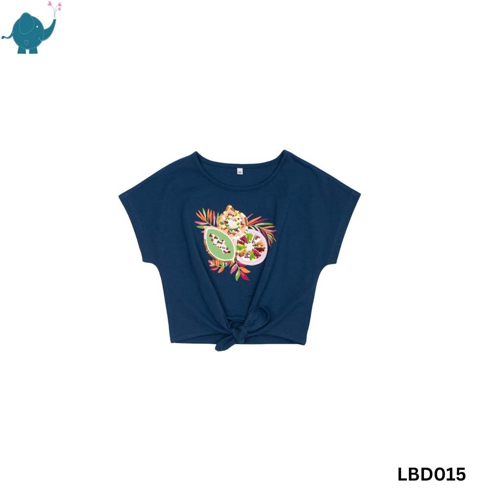 Max & Mia Kid Girl Short-sleeve Top LBD015 (Design-1) 5 Years