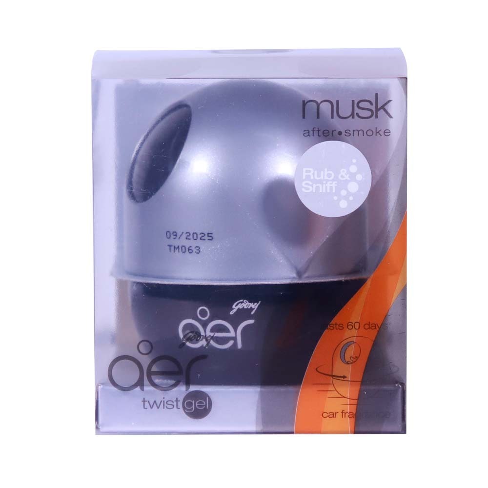 Aer Car Twist Gel Musk After Smoke 45G