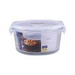 Super Lock Glass Round Food Container 0.8LTR No.6082
