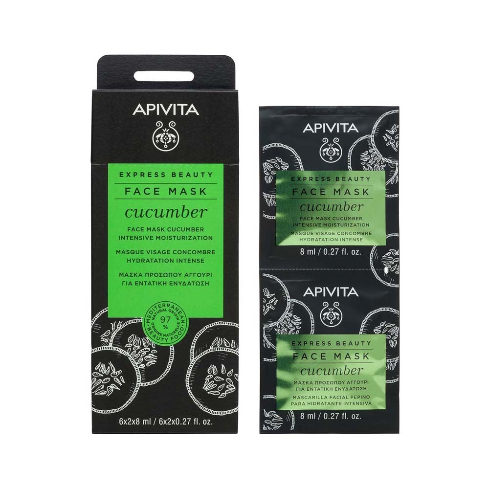 Apivita Face Mask Cucumber 2 x 8ML
