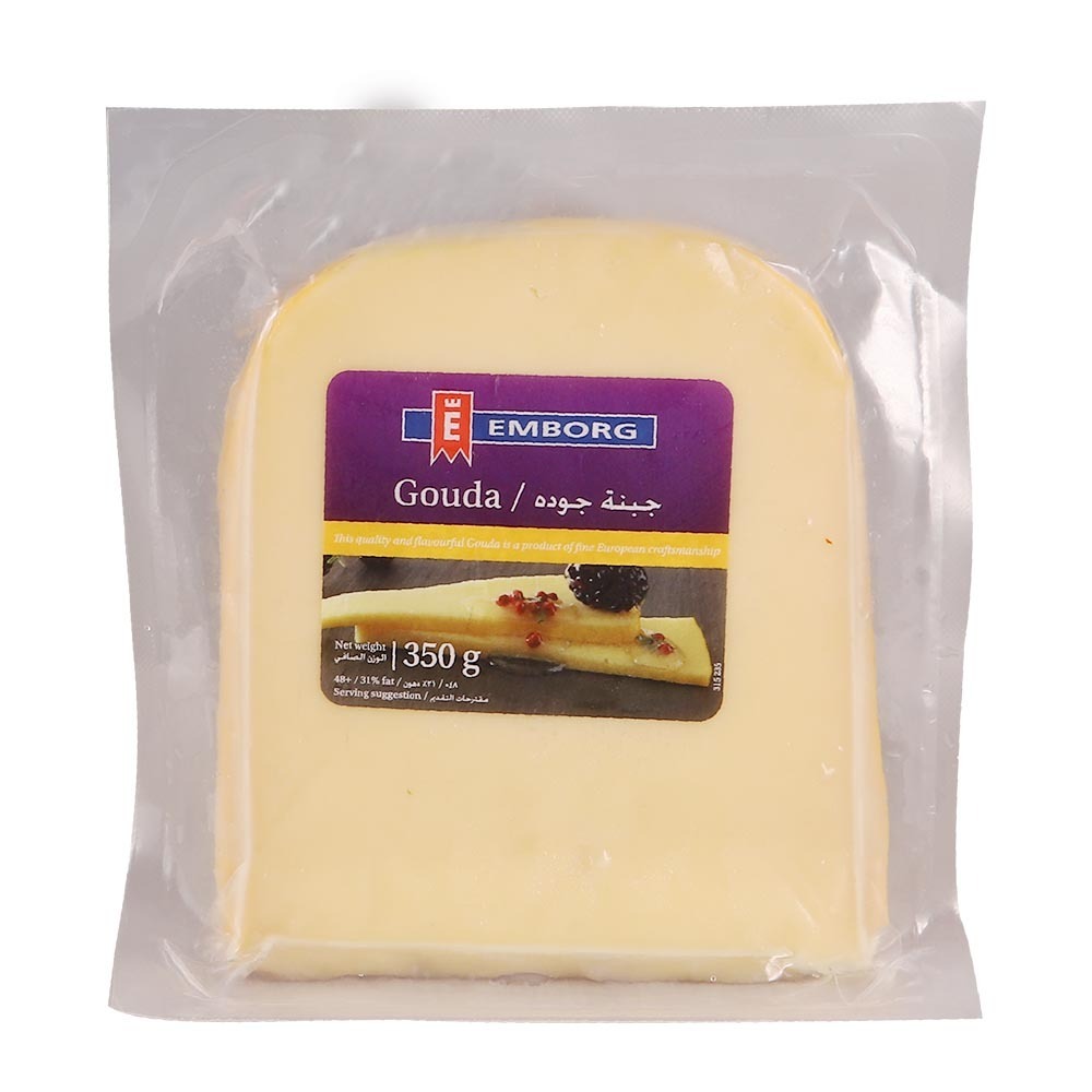 Emborg Gouda Cheese Wedges 350G