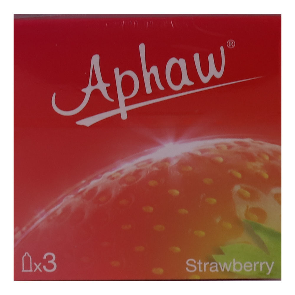 Aphaw Strawberry Condoms 3PCS