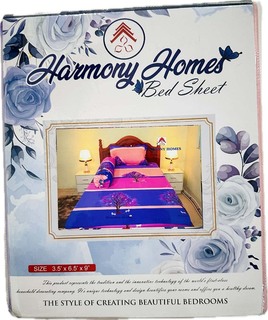 Harmoy Homes Bed Sheet Single BS06 (HH Single-217)