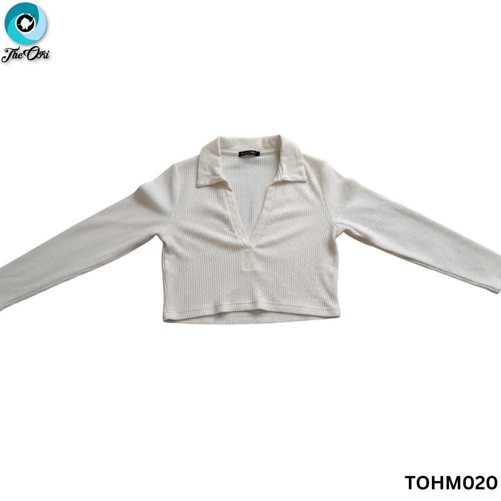 The Ori Women Long Sleeve Top TOHM020 White Medium