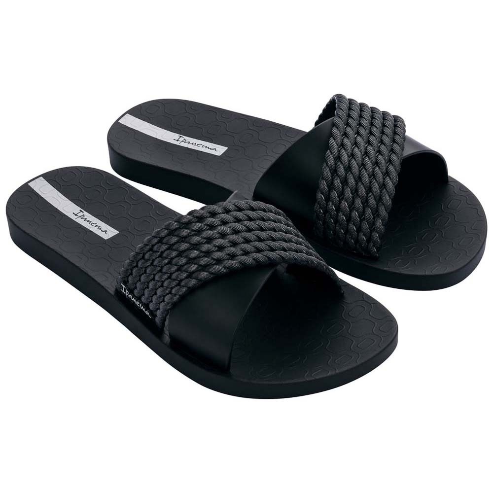 Ipanema Street II Fem Slide (No-5) Black & Black 1832442076605