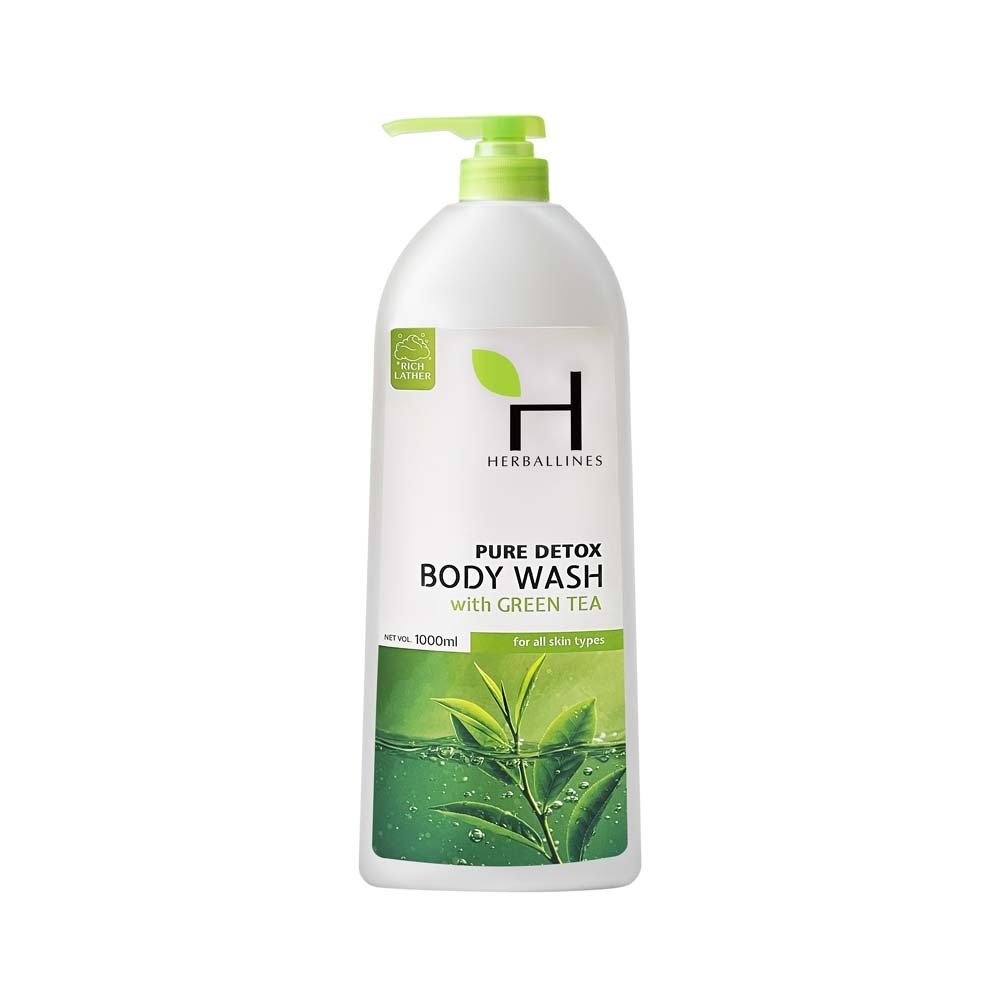 Herballines Skin Protection Body Shower 1000ML (Green Tea)