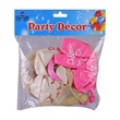 City Value 12In Balloon Set 25`S White & Pink