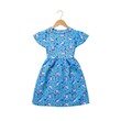 Khay May Flower Dress Blue Large (3-5yrs)