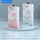 Konfulon A36Q (10000mAh Fast Charging 22.5W Built-in Cable Power Bank) + Lightning Cable Pink