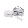 HPL752CIS Lock & Lock Lunch Box Clover Pattern Bag With Spoon & Fork HPL752 (Ivory)