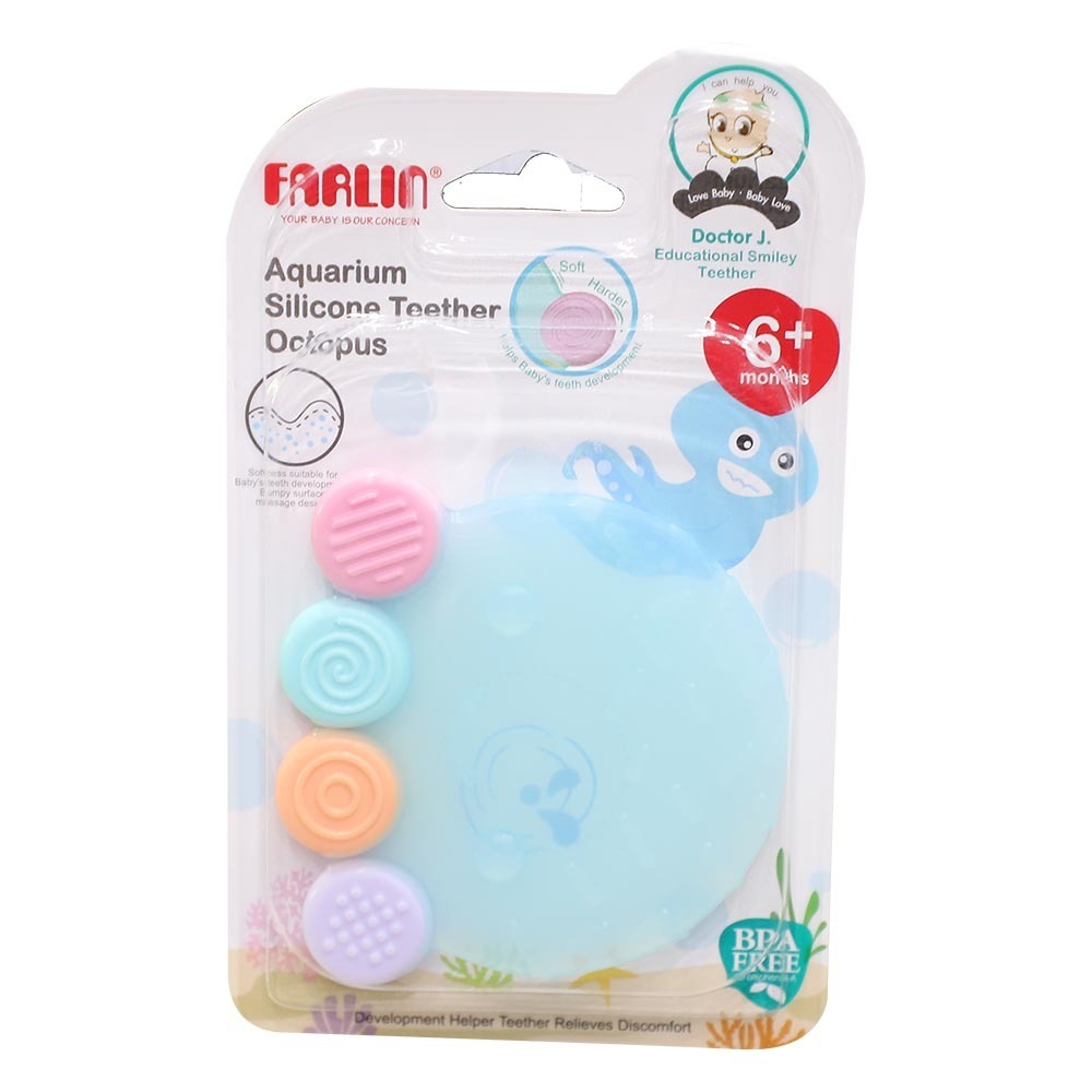 Farlin Aquarium Silicone Octopus Teether BB-20009