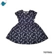 Max & Mia Girl Short-Sleeve Dress TO77001 Dark Blue Medium