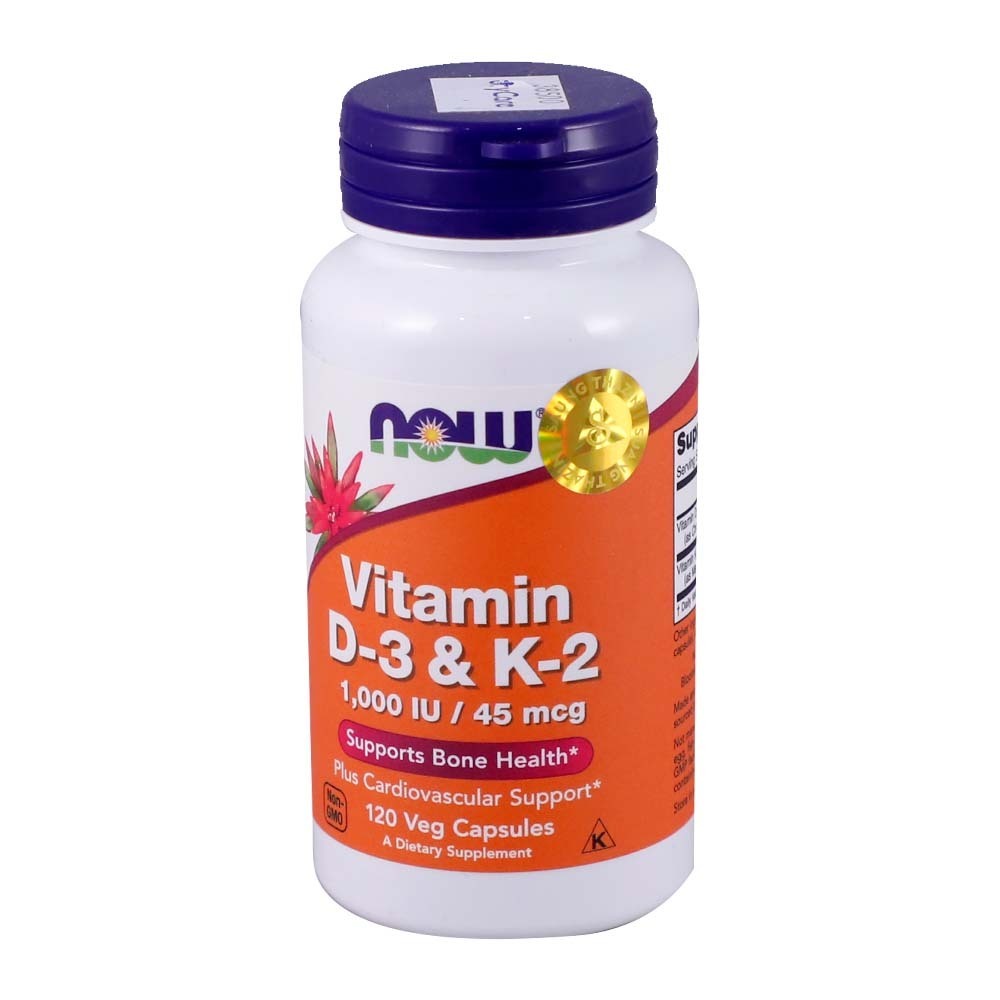 Now Vitamin D3 1000 IU&K2 45MCG 120PCS
