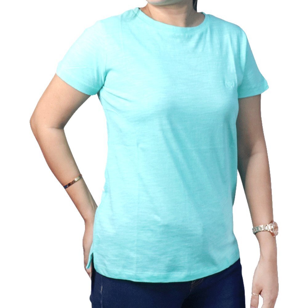 Cottonfield Women Short Sleeve Plain T-shirt C24 (Small)