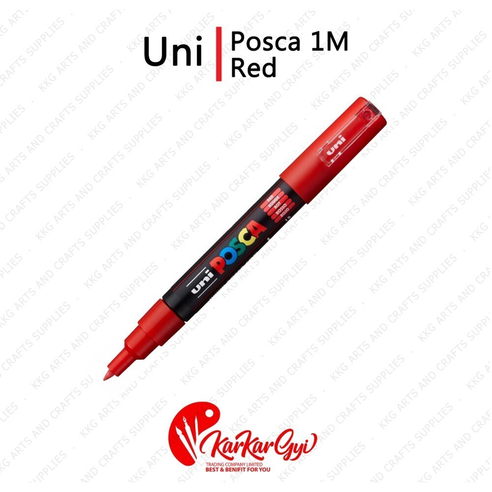 Uni Posca Marker 1M 0.7mm Red