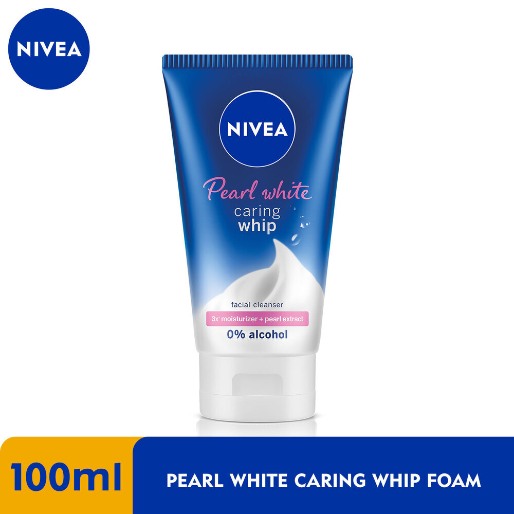 Nivea Pearl White Caring Whip Facial Foam Cleanser 100ML