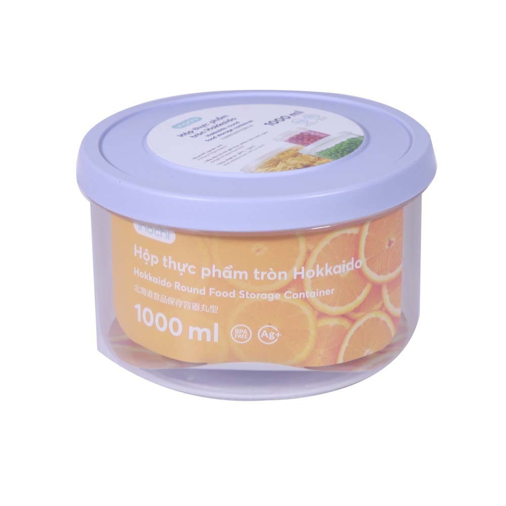 Inochi Round Food Container 1000ML HIN.HOTR.1000