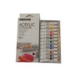 Acrylic Color Set Of 6ML x 12 Colors With 1 Brush