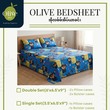 Olive Bedsheet Set Single (3PCS) 5262B