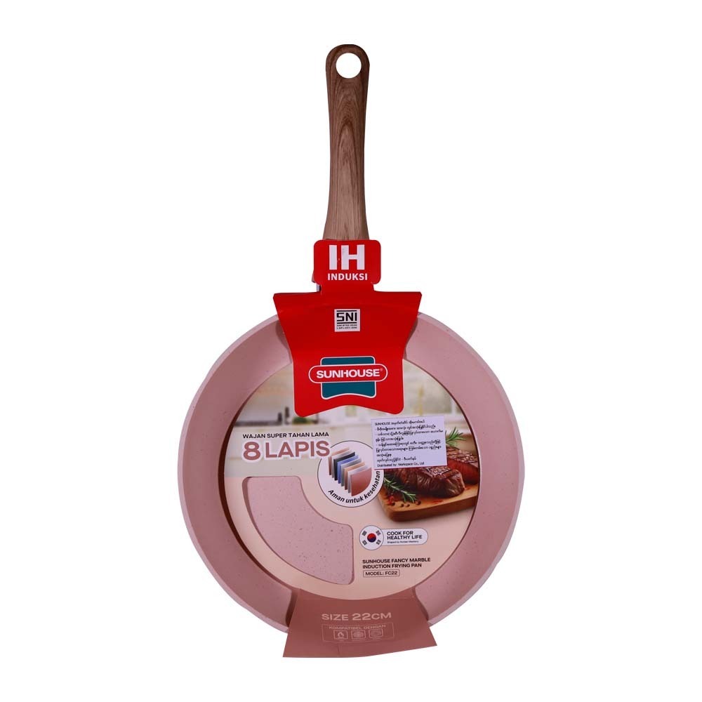 Sunhouse Fancy Marble Induction Fry Pan 22cm FC22