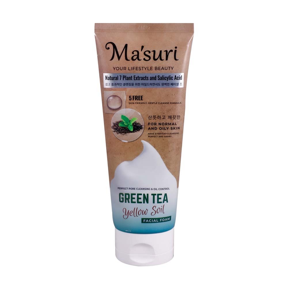 Masuri Green Tea Yellow Soil Facial Foam 180ML