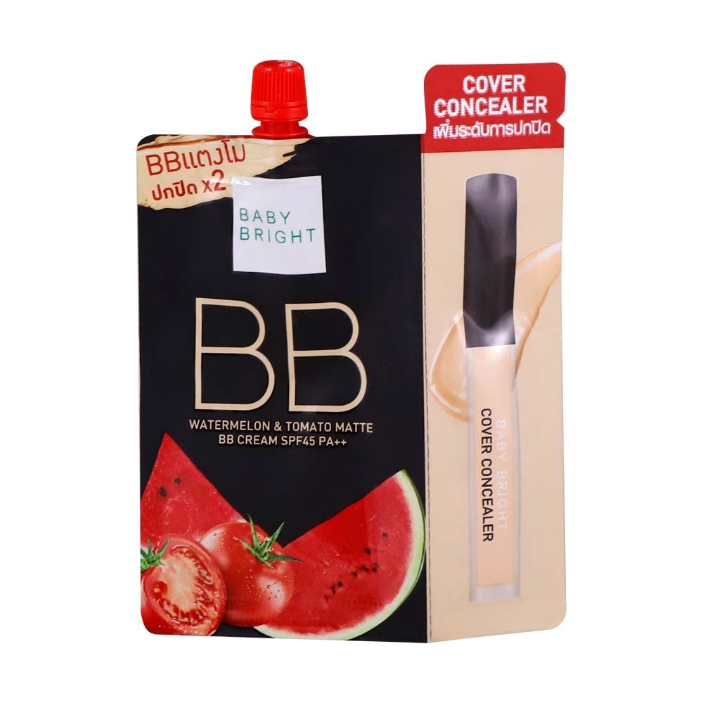 Baby Bright Watermelon & Tomato Matte BB Cream SPF 45++ and Concealer 9G