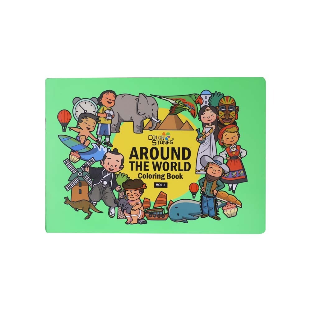 Color Stones Coloring Book Around The World Vol-1 | COLOR STONES ...