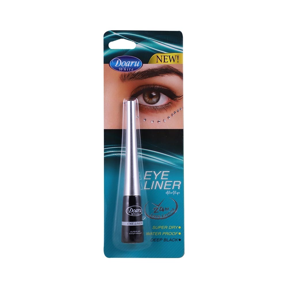 Doaru White Eye Liner 24 Hour Deep Black 5ML