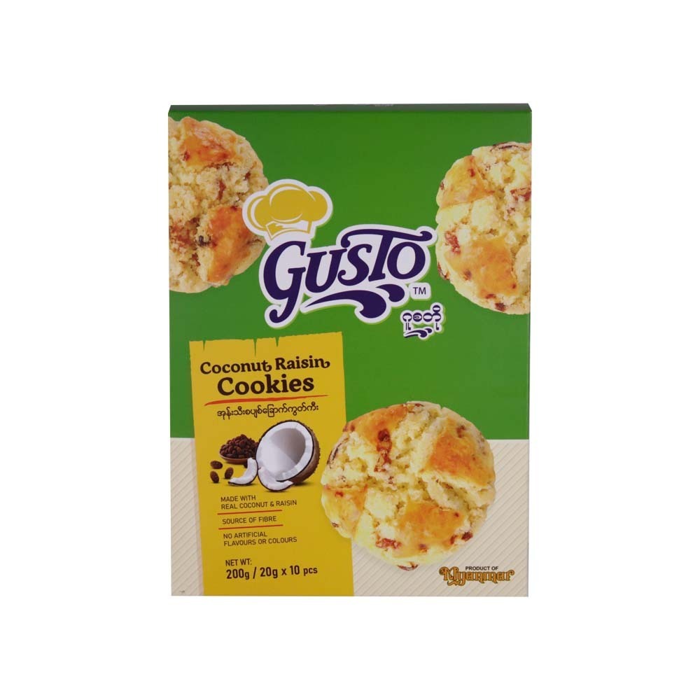 Gusto Coconut Raisin Cookies 200G
