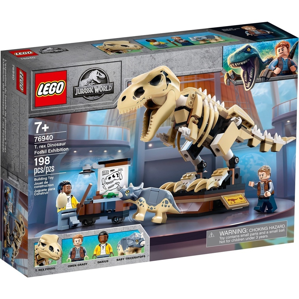 Lego Jurassic World T.Rex Dinosaur Fossil Exhibition 198PCS (7+Age/Edages) 76940