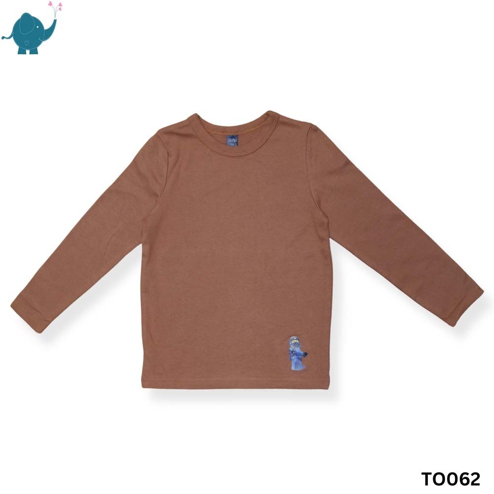 Max & Mia Kid Long Sleeve Top TO062 Brown 3-4 Year