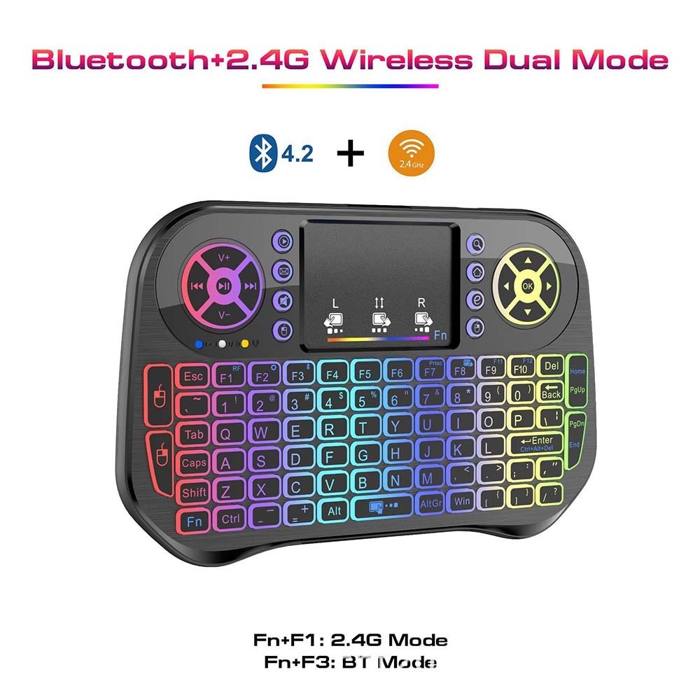i10 Wireless Mini Keyboard With Touchpad COM0001031C