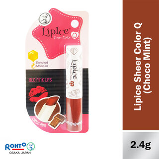 Rohto Lipice Sheer Color Natural Pink Lipstick 2.4G (Matcha)