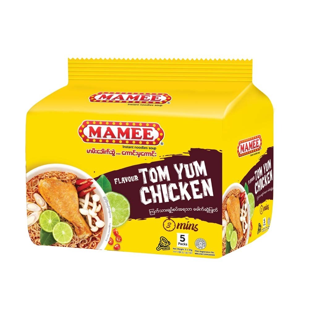 Mamee Instant Noodle Tom Yum Chicken 55Gx5PCS
