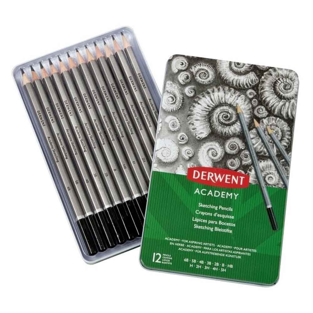 Derwent Academy Sketching Pencils 12PCS