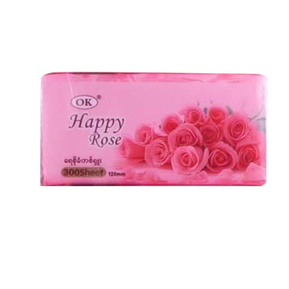 OK Happy Rose Facial Tissue 3Ply 300Sheets