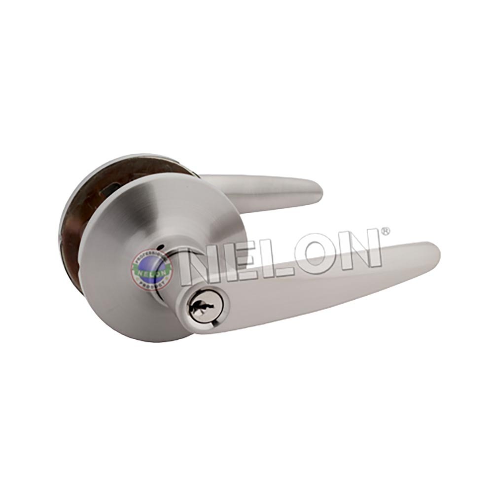 Nelon Tubular Lever Lock 16541-SN Stainless  Steel