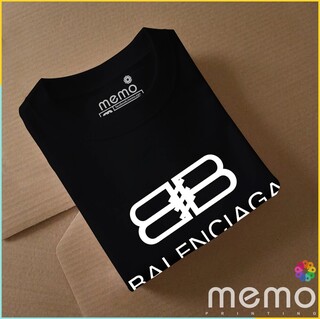memo ygn Balenciaga unisex Printing T-shirt DTF Quality sticker Printing-Black (Medium)