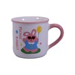 MGOU Ceramic Cup Pink White (QY-2061-420ML)