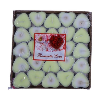 Uncle Gyi Heart Shaped Tea Light Candles Set (25PCS x 1Box) CL-3