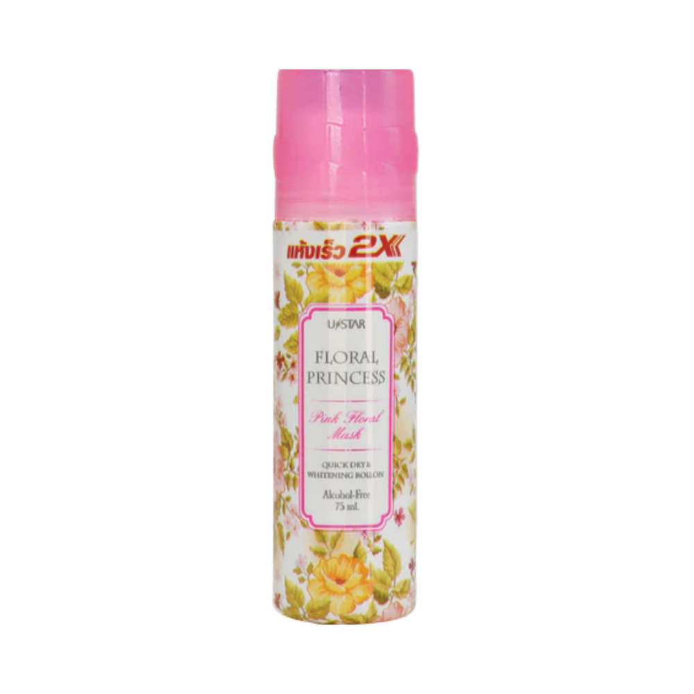 U Star Quick Dry & Whitening Roll On #Pink Floral Musk (75ML)
