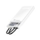Konfulon A38Q (10000mAh Fast Charging 22.5W Built-in Cable Power Bank) White