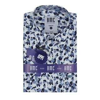 BMC Slimfit Shirts Short Sleeve 2310054 (Design-2) Large