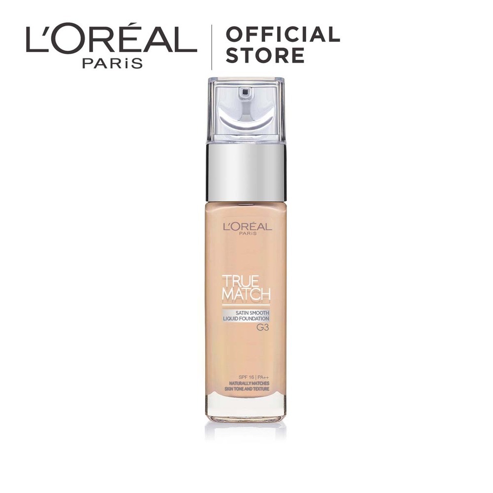 Loreal True Match Satin Smooth Liquid Foundation 30ML (G3 Golden Vanilla)