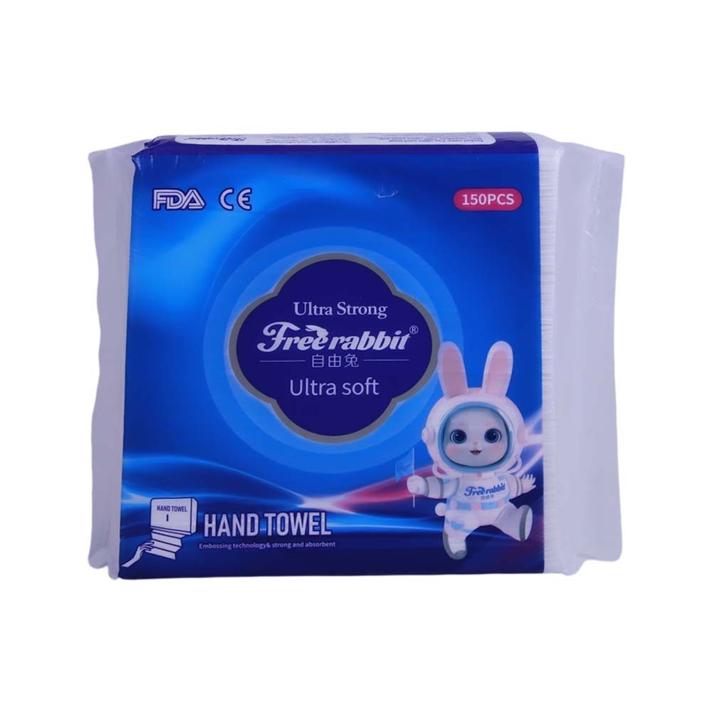 Free Rabbit Hand Towel Tissue 150 Sheets