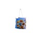 Uncle Gyi Sunflower Cylinder Paper Lantern (Small) 10PCS x 1Pack Blue